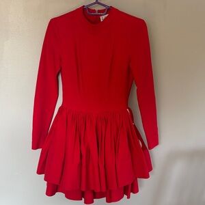 Red Long Sleeve Dress